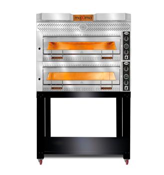 Preview: Vollschamott Pizzaofen vom GMG 2 Kammern - für 6+6 Pizzen 35 cm