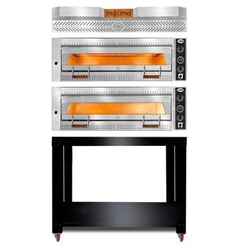 Vollschamott Pizzaofen vom GMG 2 Kammern - für 6+6 Pizzen 35 cm