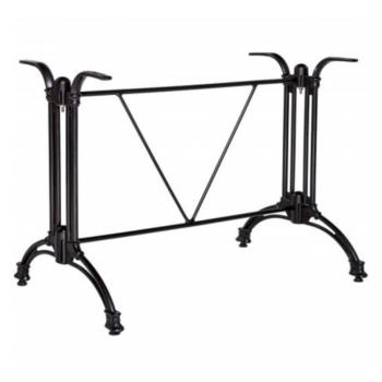 Preview: Terrasse Tisch – Werzalit Reddenwood – 70×120 cm mit Untergestell A-440