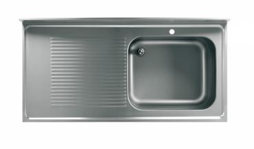 Spültisch 1 Becken, Rechts 1200x700x850 mm