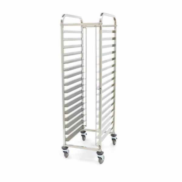 Tablettwagen - Bäckerei-Norm - Passt 16 x Tabletts (60 x 40 cm) - exkl. Tabletts für Gastronomie