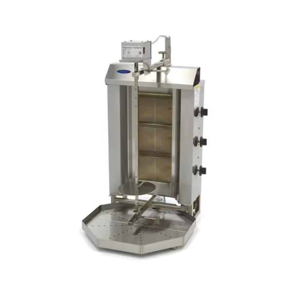 Dönergrill - 3 Brenner - 30 kg Fleisch - Gas Dönermaschine Gyrosgrill