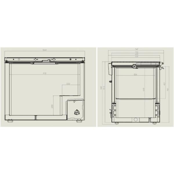 TIEFKÜHLTRUHE 305 Liter mit EDELSTAHL DECKEL