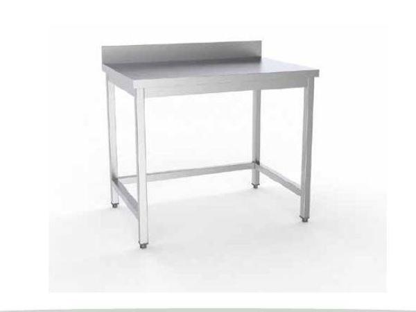 Edelstahl Arbeitstisch 900x700x850mm ohne Grundboden mit KANTUNG
