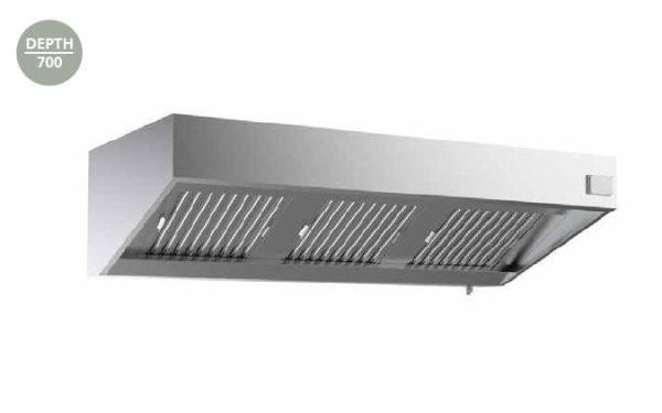 Wandhaube 1000x700x520mm mit Motor, Regler Abzughaube