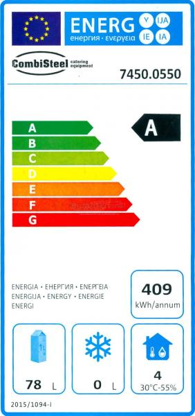 KÜHLSCHRANK RFS 1 TÜR Energieklasse A