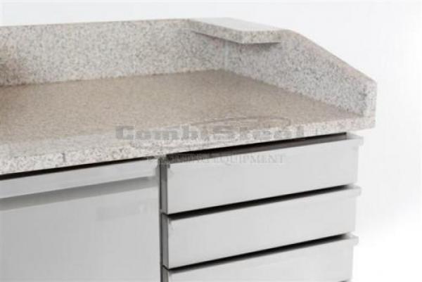 PIZZATISCH mit 2 Türen 6 Schubladen 1420 mm Lang 700mm Tief