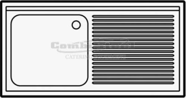 700 SPÜLTISCH GRUNDBODEN DEMONTABEL 1 LINKS
