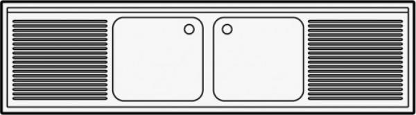 700 SPÜLTISCH GRUNDBODEN DEMONTABEL 2 MITTE