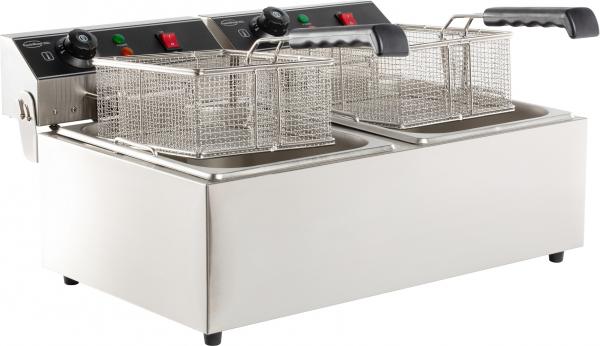 GASTRO FRITTEUSE ELEKTRO TISCHFRITEUSE 1X6 LITER  2 x 3.3kW