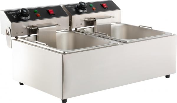 GASTRO FRITTEUSE ELEKTRO TISCHFRITEUSE 1X6 LITER  2 x 3.3kW