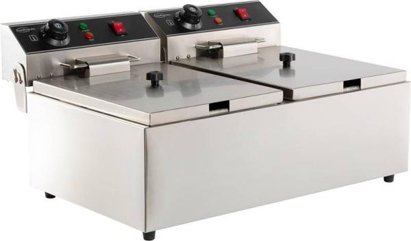 GASTRO FRITTEUSE ELEKTRO TISCHFRITEUSE 1X6 LITER  2 x 3.3kW