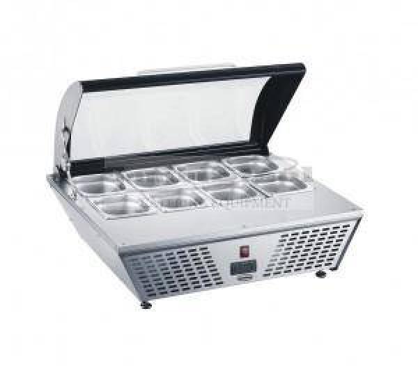 Kühlaufsatzvitrine  67 Liter für 8x1/6 GN AUFSATZVITRINE