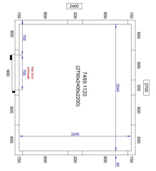 KÜHL UND FRIERZELL 2700X2400X2200