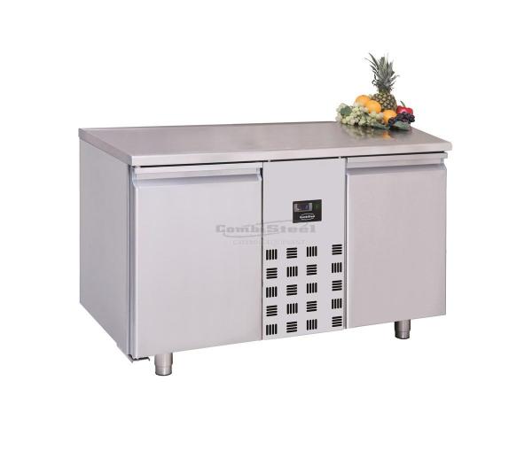 Edelstahl KÜHLTISCH mit 2 TÜREN 1300x700