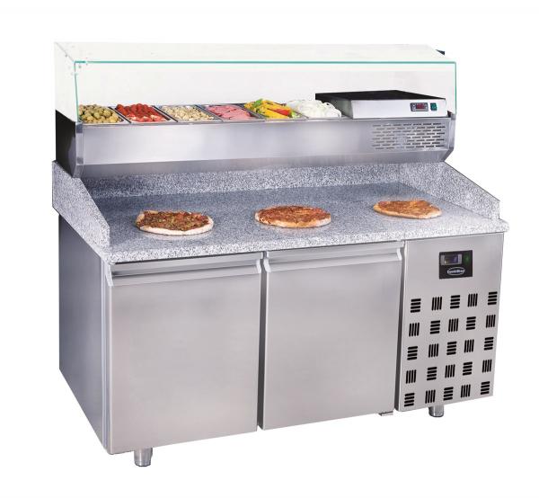 PIZZATISCH MIT 2 TÜREN 1550 mm Lang