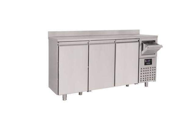 Edelstahl KÜHLTISCH mit 3 TÜREN 2135x600