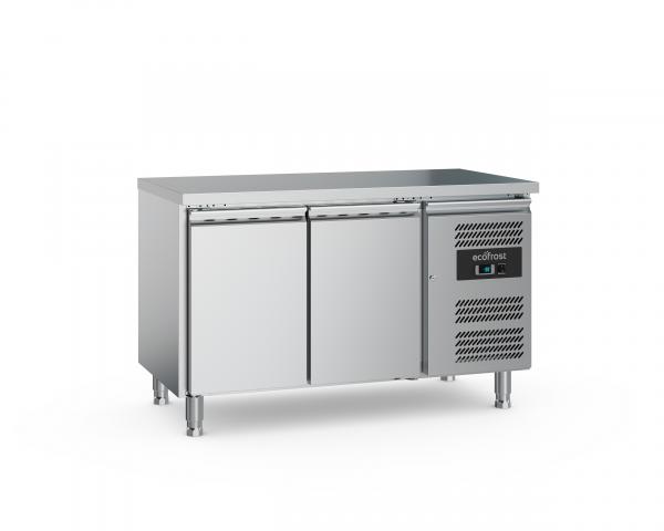 Edelstahl Kühltisch 1360x700x850 cm 2 Türig