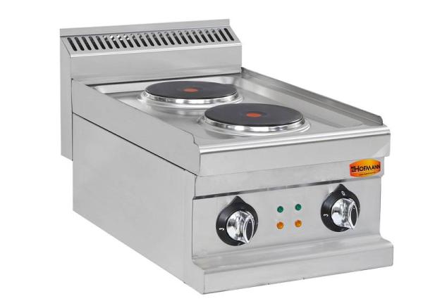 Elektro-Kochfeld, 2 Platten, 5,2 kw, 400V, 400x700x290