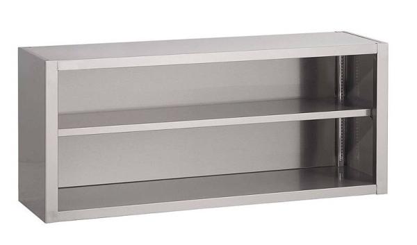 Edelstahl Wandhängeschrank, 1000x400x600 offen