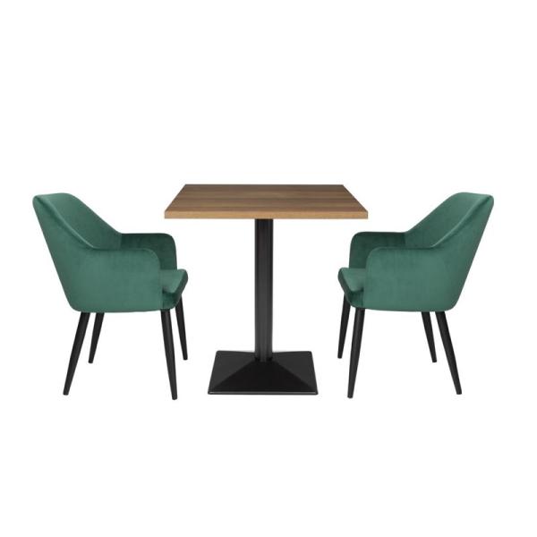 Bolero Kompletter quadratischer Tisch 70x70 Gastronomie Tische