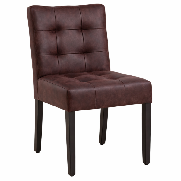 GASTRONOMIE Stühle – DEX – Mikrofaser Braun für Restaurant Hotel