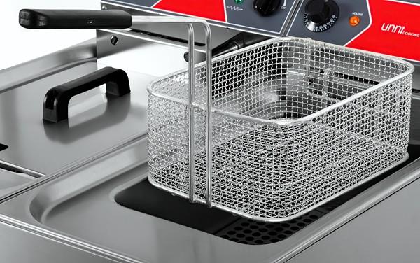 GASTRONOMIE Fritteuse | Elektrisch | 2x10L | 50°C/190°C | 2x9kW (400V)