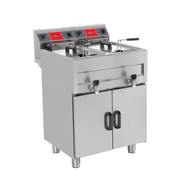 GASTRONOMIE Fritteuse | Elektrisch | 2x10L | 50°C/190°C | 2x9kW (400V)