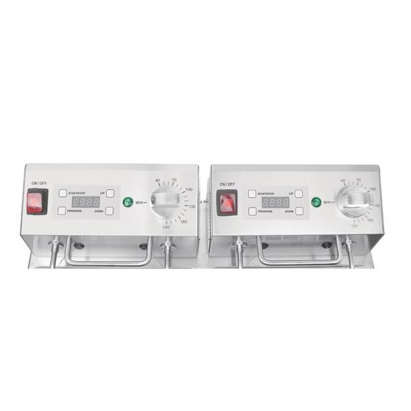 BUFFALO DOPPELFRITTEUSE MIT TIMER 2 x 5 Liter FRITTEUSE