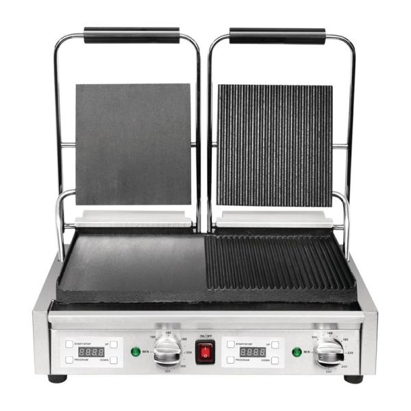 Toastmaschine Buffalo doppelter Kontaktgrill glatt/gerillt