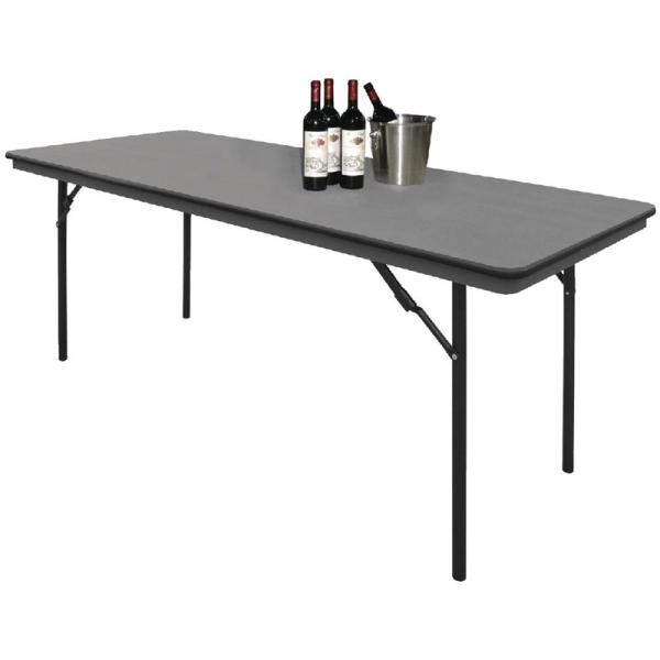 Bolero rechteckiger Klapptisch grau 183cm Lang Gartentisch, Partytisch