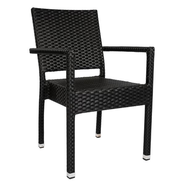 Terrassenstuhl – Venetie – Schwarz für Gastronomie