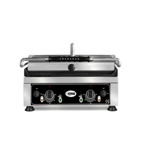 Gastro GMG Kontaktgrill oben und Unten Gerillt 25 x 25 cm