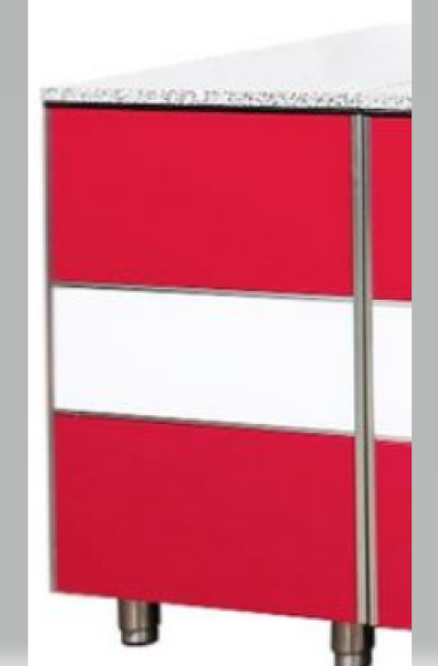 Kassentisch 50cm für Bistroline Rot