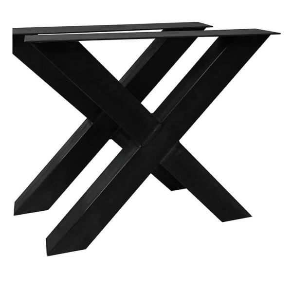 Gastronomie TISCHPLATTE mit Untergestell - Aus Mangoholz Mit Basis – 70×120 cm