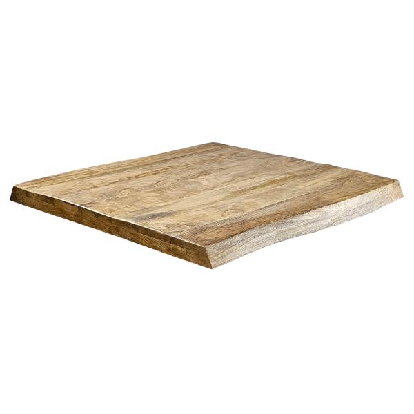 GASTRO Tisch mit Untergestell Aus Mangoholz Mit Basis – 70×70 cm