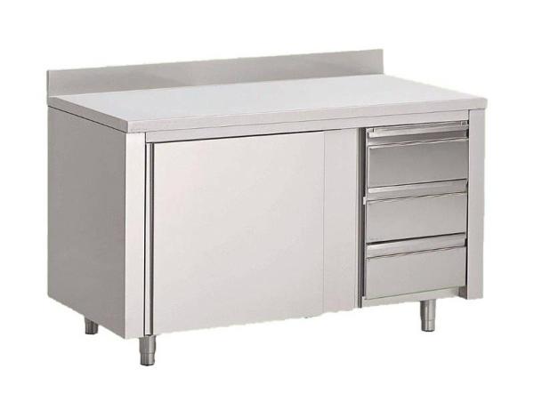 Arbeitsschrank 2200x700x850 Schiebetüren mit Schubladen