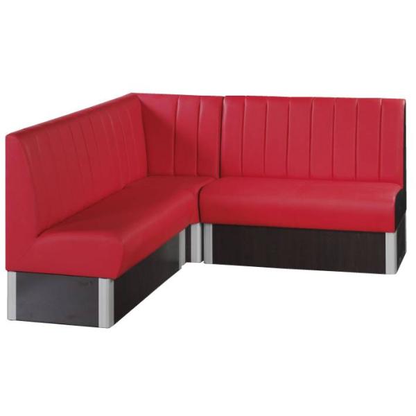 Eckbank Set Rot Sitzbank 190x190 cm