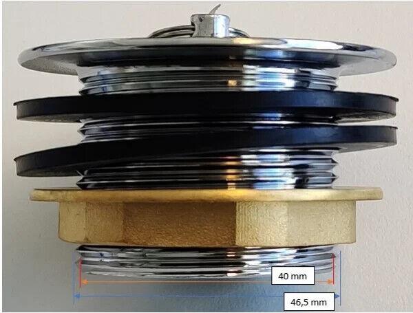 GASTRO Spültisch aus Edelstahl, zwei Becken Mitte, 100 x 60