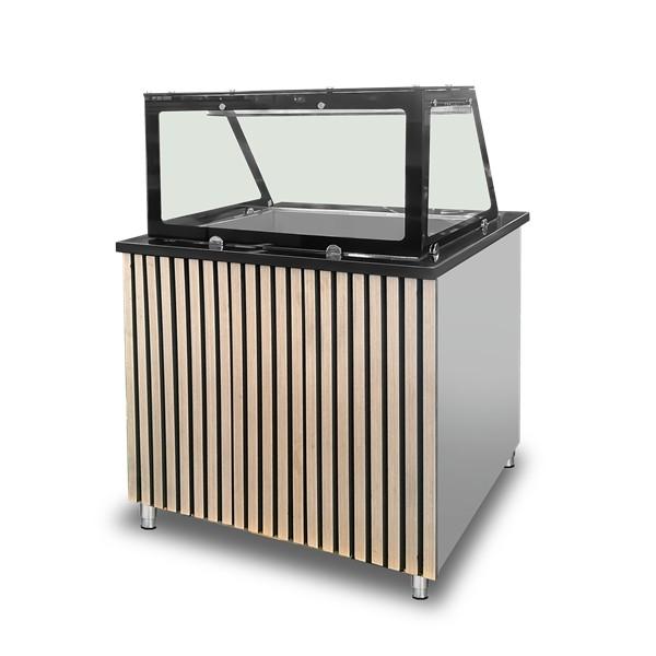 Bain-Marie Heiße Theke – 2x GN 1/1 – 88 × 82 × 85.5 cm