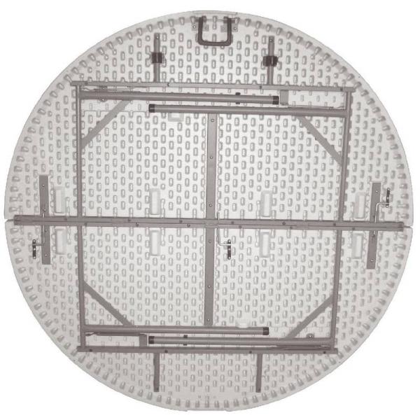 Bolero runder Klapptisch weiß 153cm