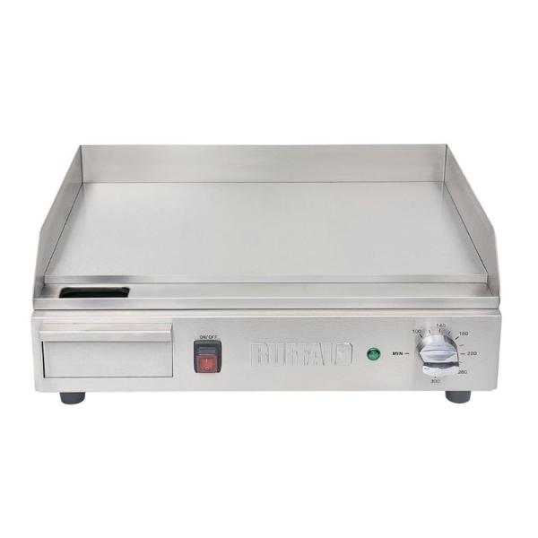 BUFFALO EDELSTAHL GRILLPLATTE 52,5 CM FÜR GASTRONOMIE
