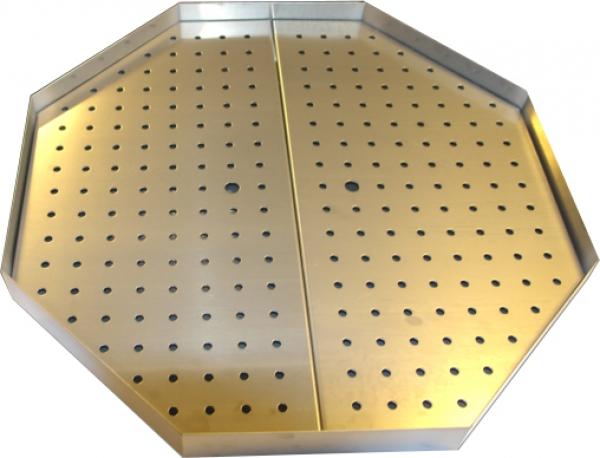 Potis Fettwanne, achteckig mit Lochblech 650x650x50 mm