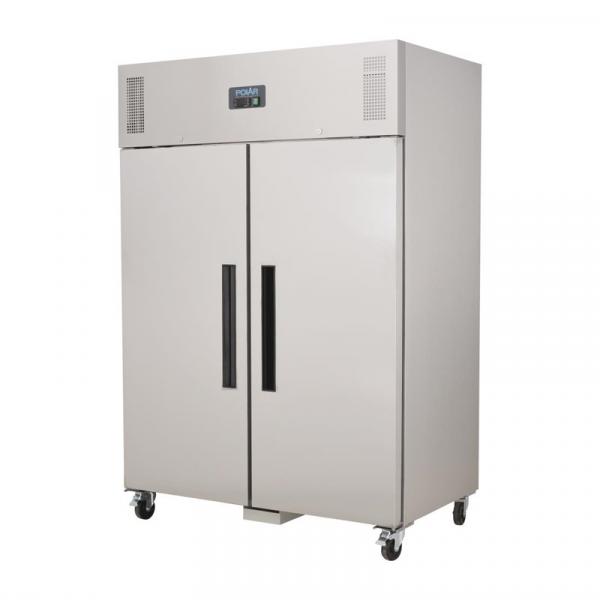 POLAR SERIE G ZWEITÜRIGER KÜHLSCHRANK EDELSTAHL 1200L