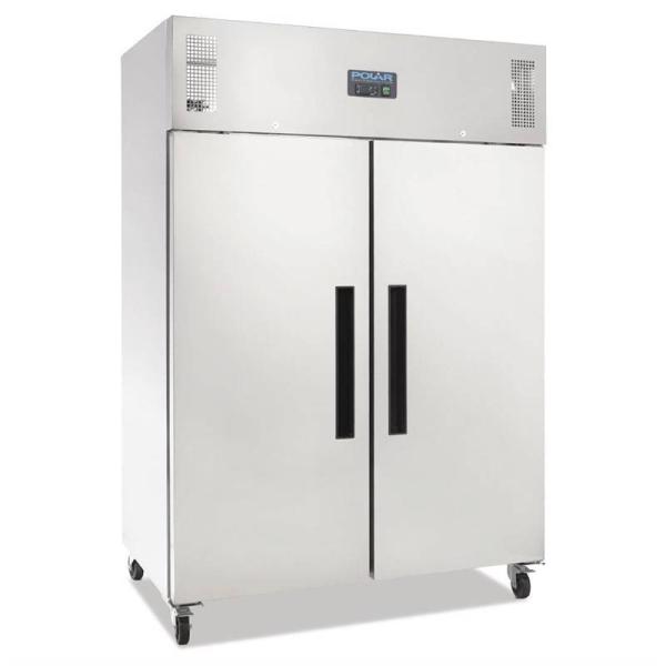 POLAR SERIE G ZWEITÜRIGER KÜHLSCHRANK EDELSTAHL 1200L