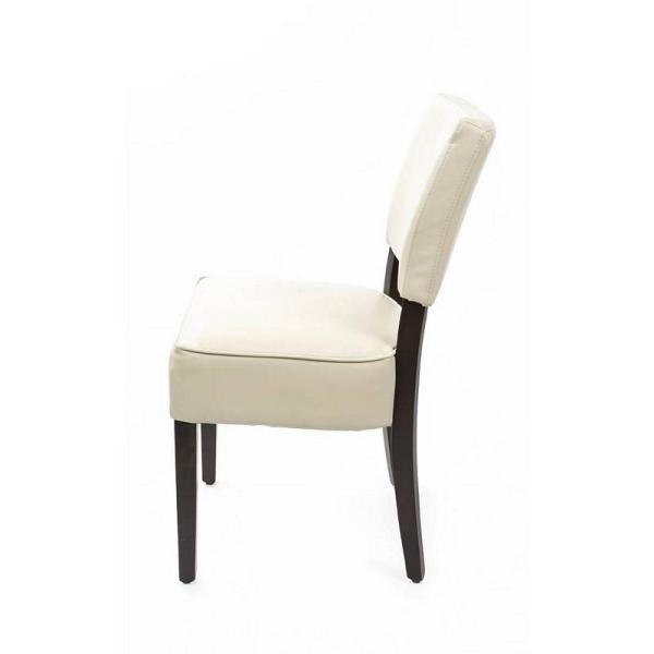 Bolero Esszimmerstühle mit tiefem Sitz Kunstleder beige 2 Stück