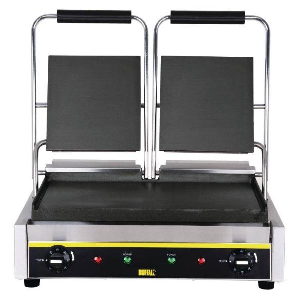 Buffalo doppelter Kontaktgrill glatt