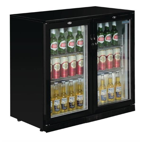POLAR SERIE G BARKÜHLSCHRANK MIT 2 KLAPPTÜREN 208L
