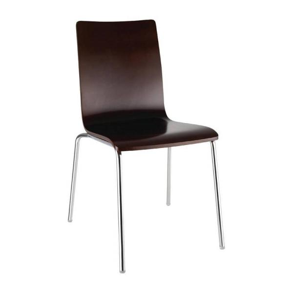 Bolero Esszimmerstühle Buchenfurnier dunkelbraun 4 Stück