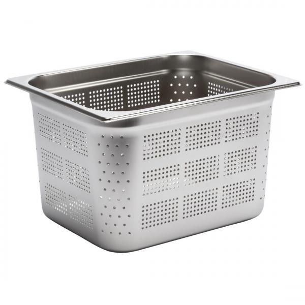 Gastro M Edelstahl GN-Behälter 200mm GN1/2 gelocht